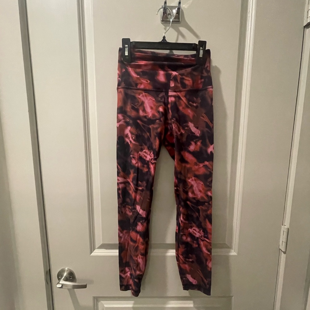 Lululemon red smoke leggings